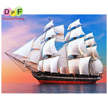 Load image into Gallery viewer, Sailboat - DIY 5D Full Diamond Painting - dif. Variations