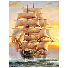 Load image into Gallery viewer, Sailboat - DIY 5D Full Diamond Painting - dif. Variations