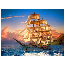 Load image into Gallery viewer, Sailboat - DIY 5D Full Diamond Painting - dif. Variations