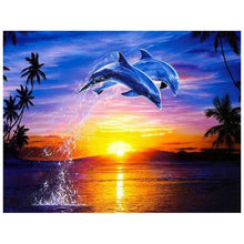 Load image into Gallery viewer, Dolphin Scenerys - DIY 5D Full Diamond Painting - diff. Variations