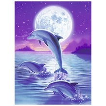 Load image into Gallery viewer, Dolphin Scenerys - DIY 5D Full Diamond Painting - diff. Variations