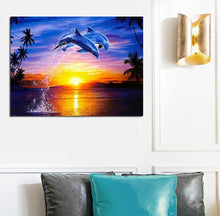 Load image into Gallery viewer, Dolphin Scenerys - DIY 5D Full Diamond Painting - diff. Variations
