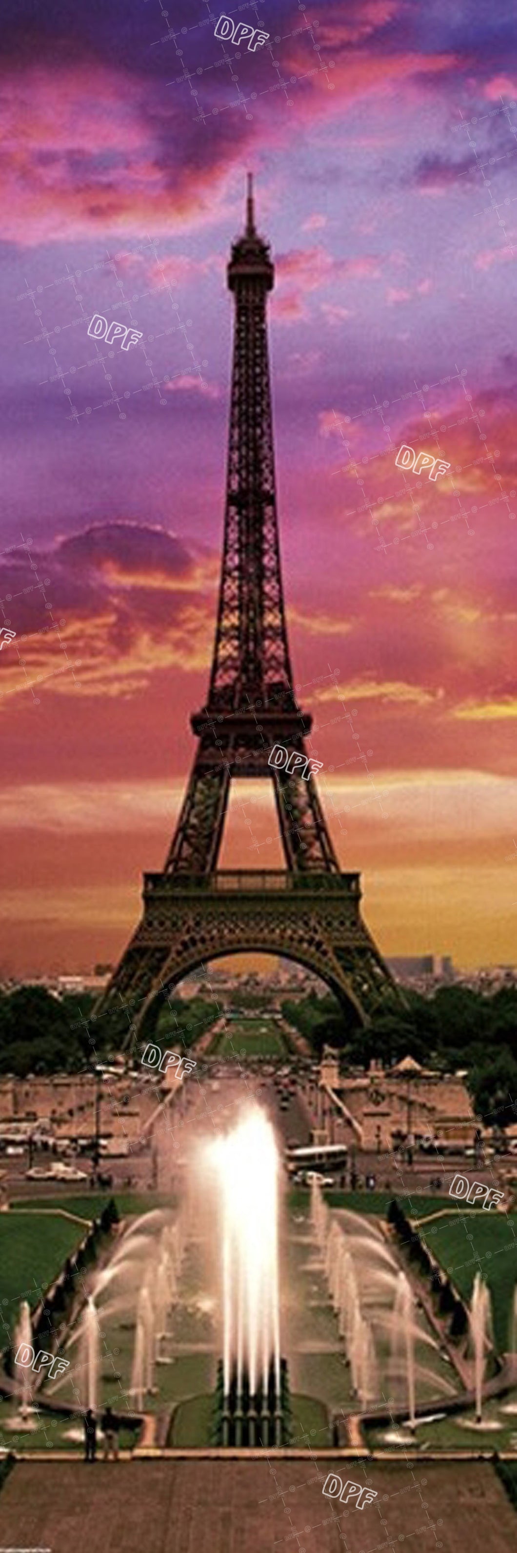 Eiffel Tower Twilight 003-016  DIY 5D Diamond Painting