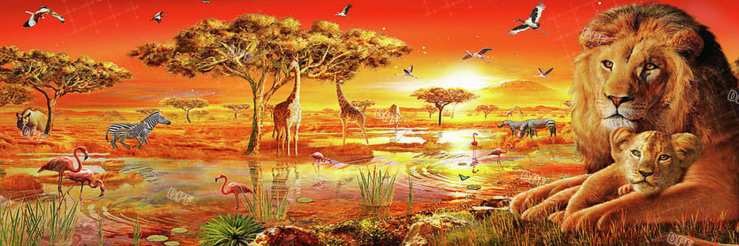 Savana Sundown 003-020  DIY 5D Diamond Painting