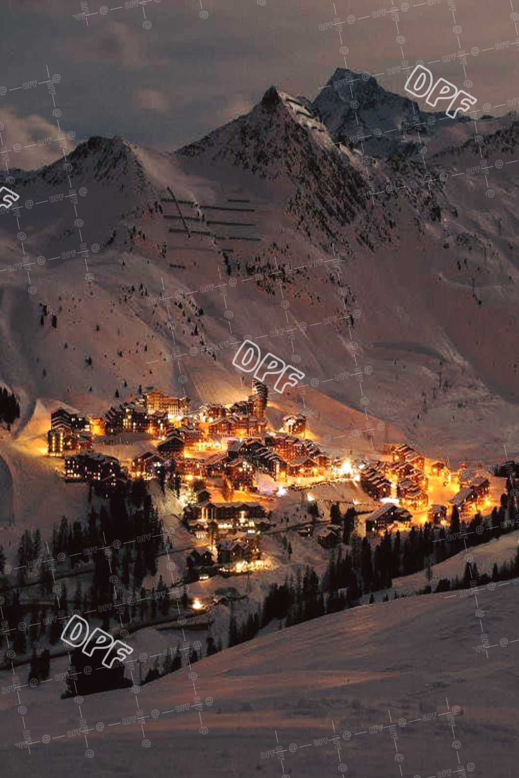 Winter Village Switzerland 006-017  DIY 5D Diamond Painting