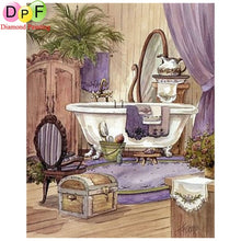 Load image into Gallery viewer, Bathroom - DIY 5D Full Diamond Painting - dif. variants
