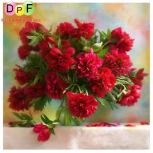 Load image into Gallery viewer, Red Peony - DIY 5D Full Diamond Painting
