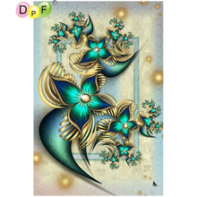 Load image into Gallery viewer, Petrol Flowers - DIY 5D Full Diamond Painting
