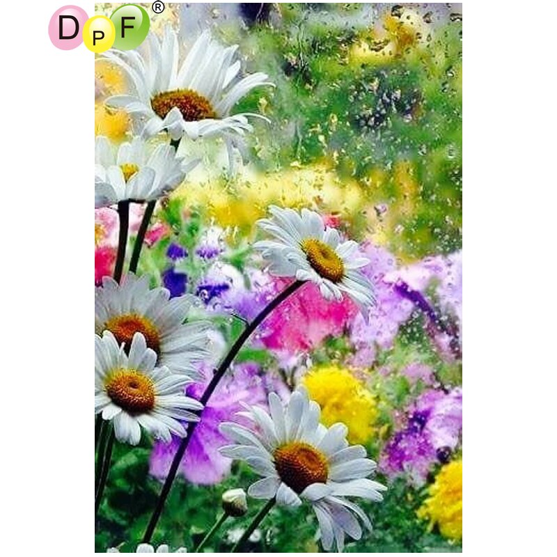 Daisies - DIY 5D Full Diamond Painting