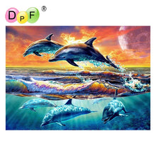 Load image into Gallery viewer, Dolphin Power - DIY 5D Full Diamond Painting
