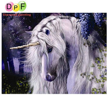 Load image into Gallery viewer, White Unicorn - DIY 5D Full Diamond Painting
