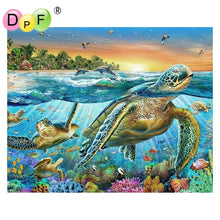 Load image into Gallery viewer, Sea Turtle - DIY 5D Full Diamond Painting
