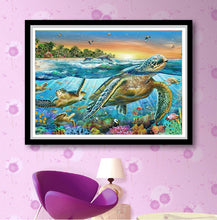 Load image into Gallery viewer, Sea Turtle - DIY 5D Full Diamond Painting
