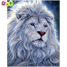 Load image into Gallery viewer, White Lion - DIY 5D Full Diamond Painting
