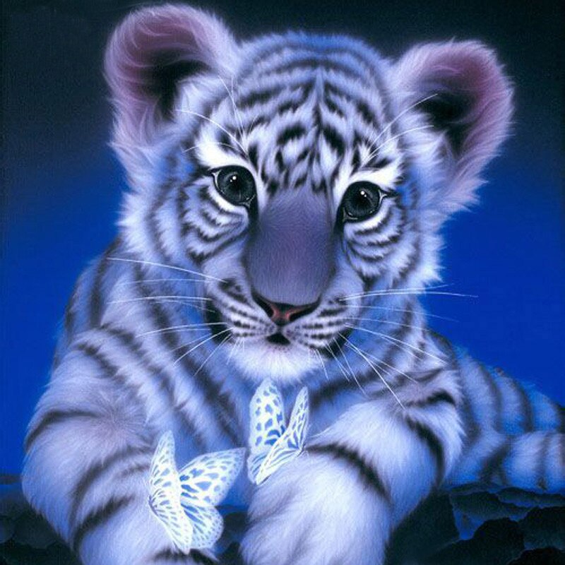 Sweet Tiger Baby - DIY 5D Full Diamond Painting