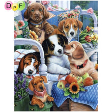 Load image into Gallery viewer, Puppy Clan - DIY 5D Full Diamond Painting
