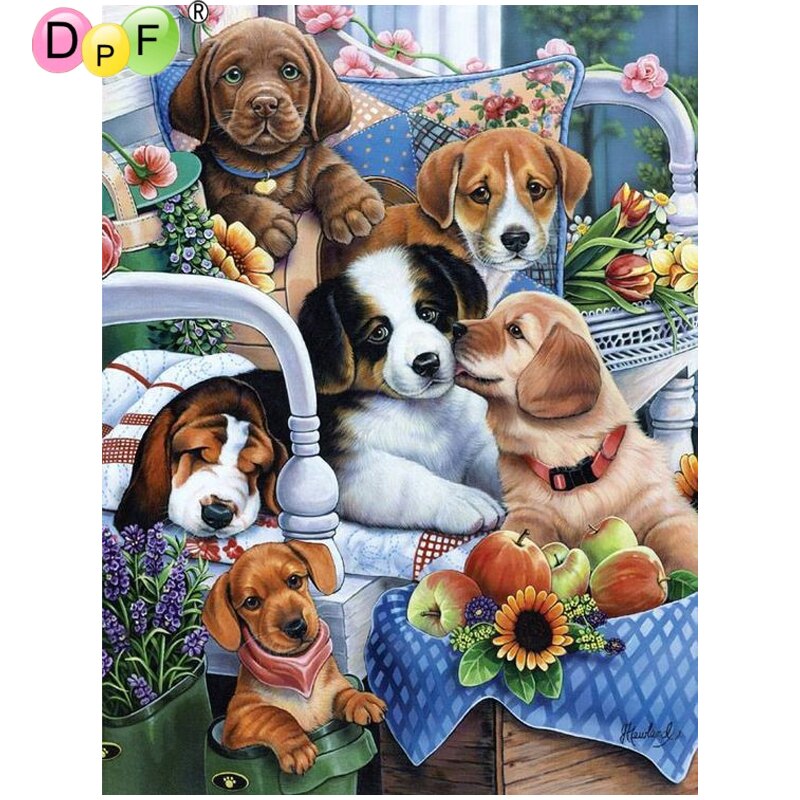 Puppy Clan - DIY 5D Full Diamond Painting