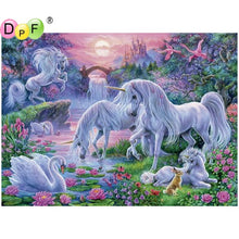 Load image into Gallery viewer, Unicorns - DIY 5D Full Diamond Painting
