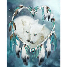 Load image into Gallery viewer, Wolf Dreamcatcher - DIY 5D Full Diamond Painting
